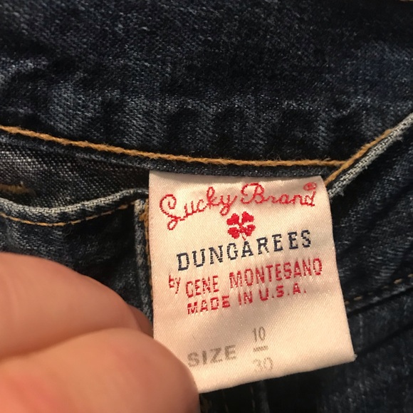 3/20$ Lucky brand dungarees women’s 10 / 30 vintage look jeans - Picture 5 of 7